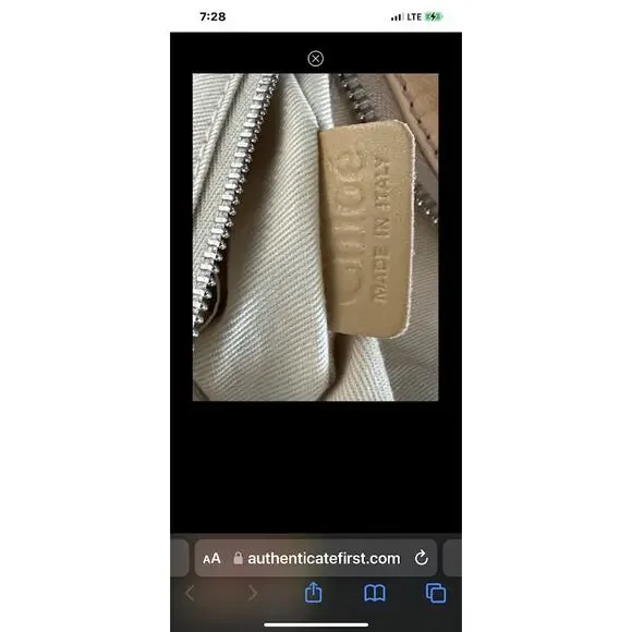 Authentic Vintage Chloe Cream Crossbody  Bag - Picture 5 of 8